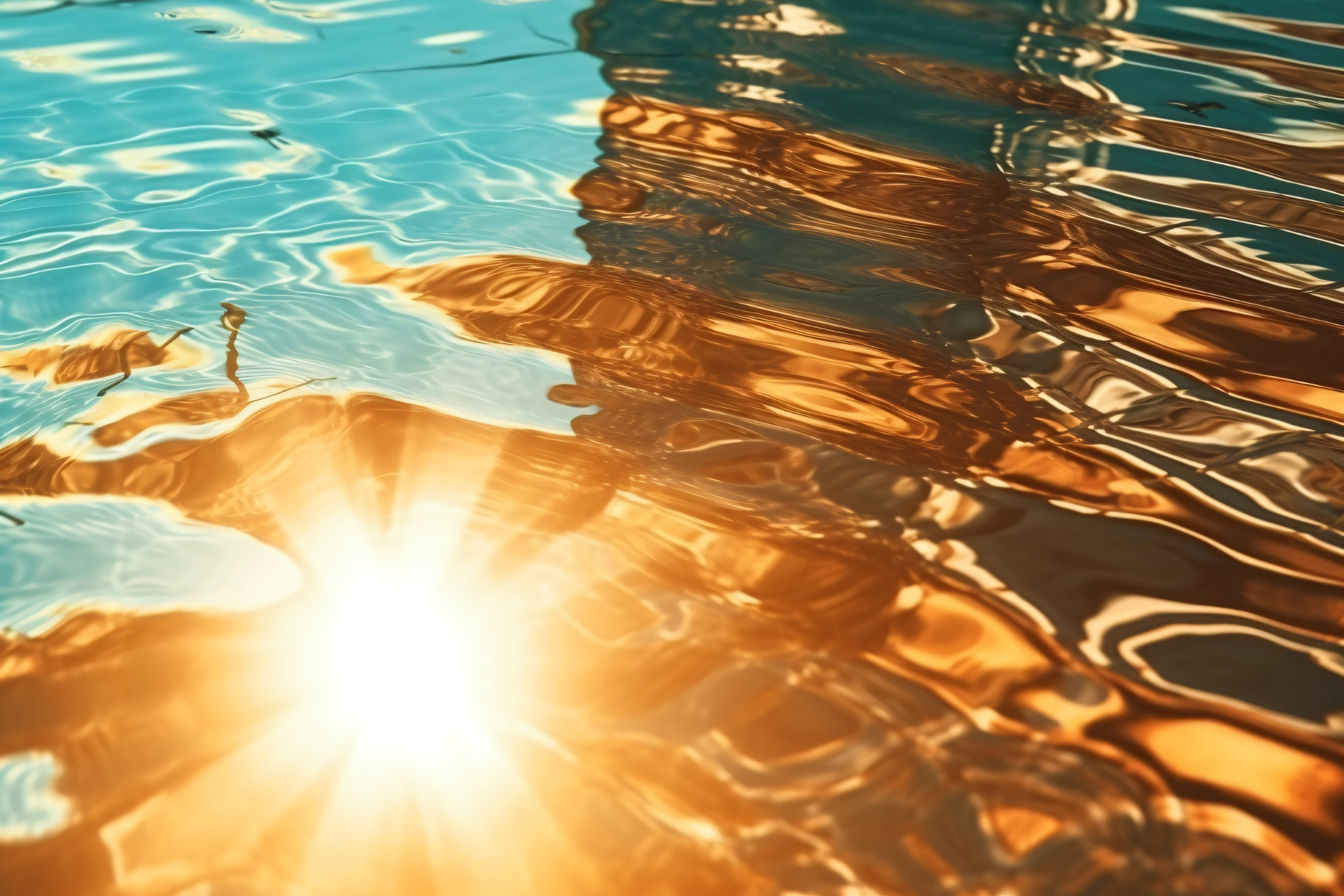 Heat Wave: How Hot Weather Affects Your Plumbing in Greenville, SC - water reflecting hot summer sun