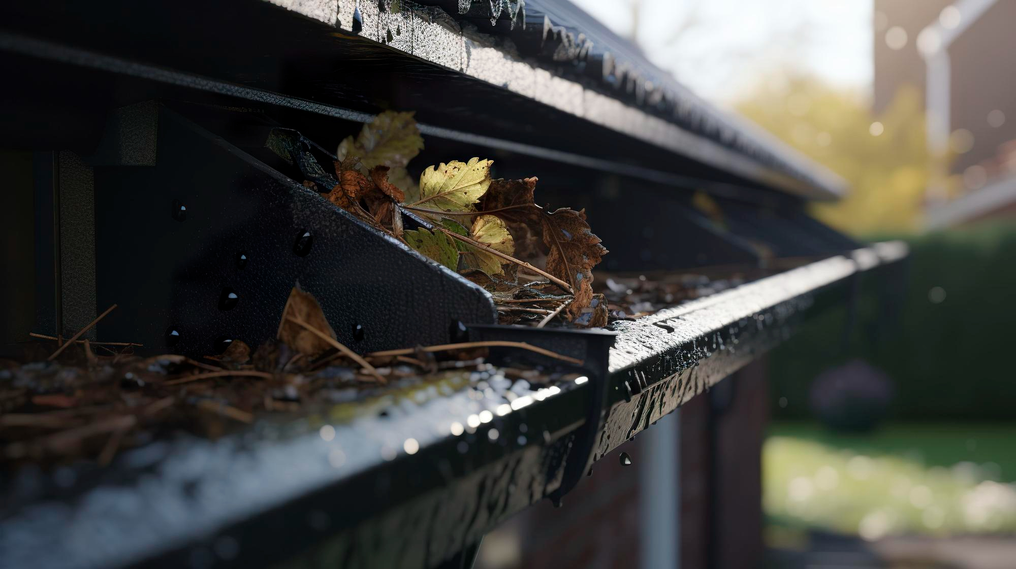 clogged gutters