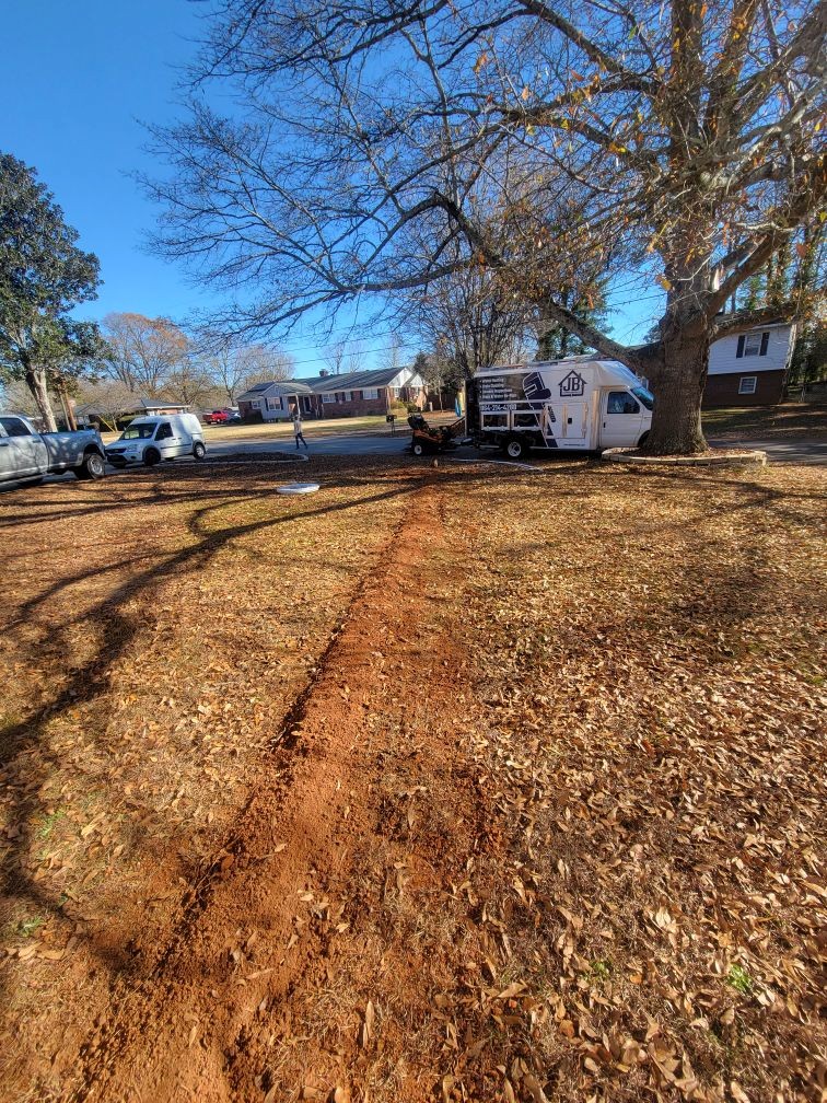 installing new water sewer line in gray court sc