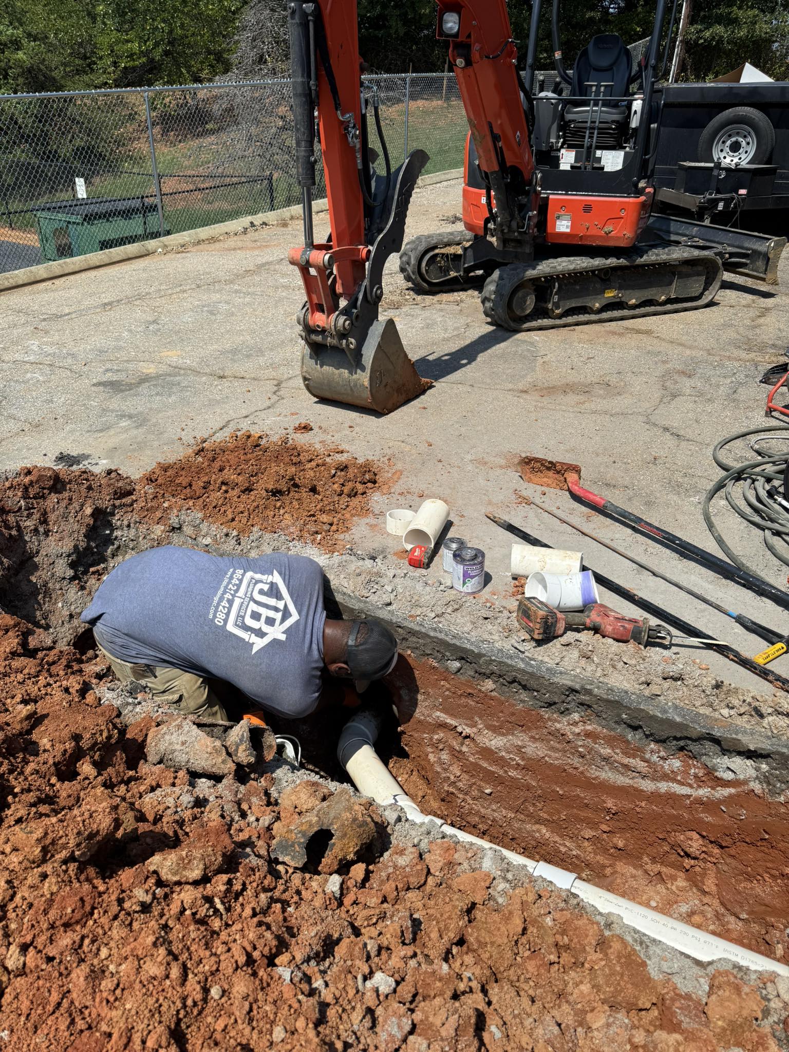 Digging new sewer line in woodruff sc